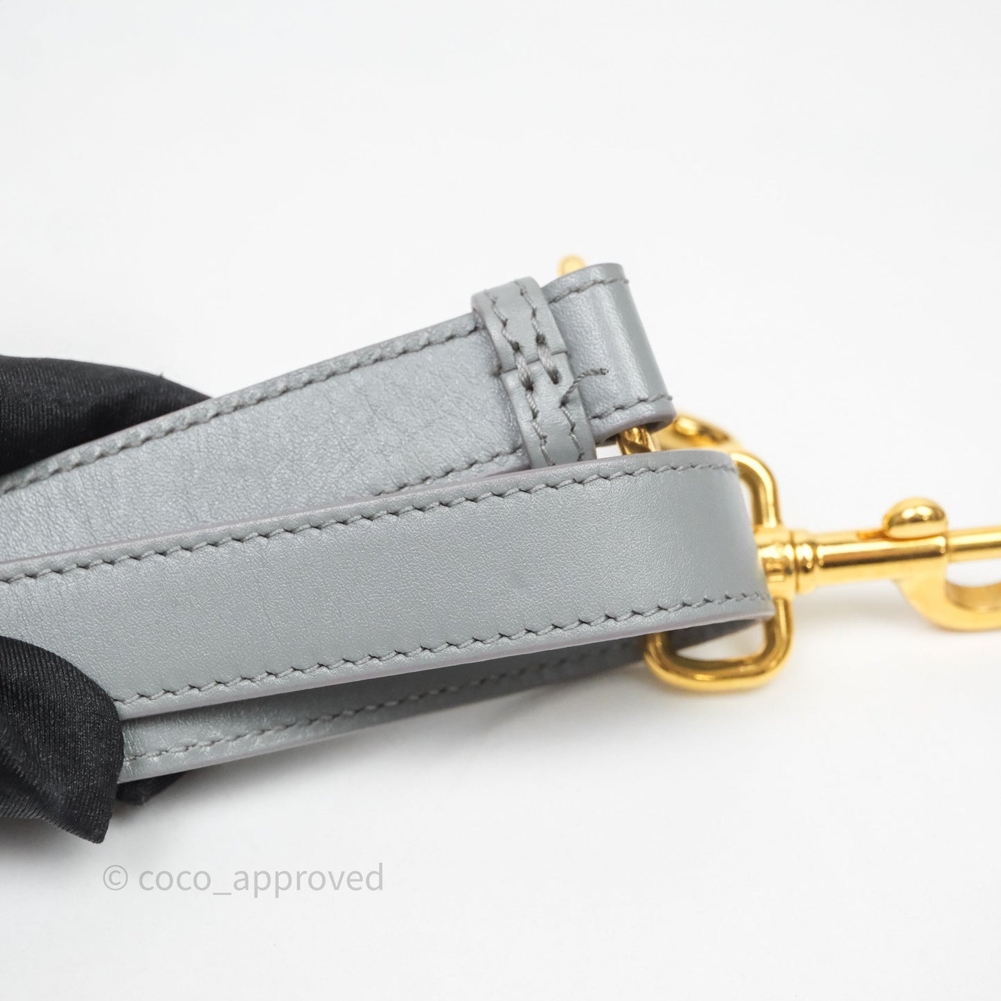 Christian Dior Medium Bobby Flap Grey Box Calfskin