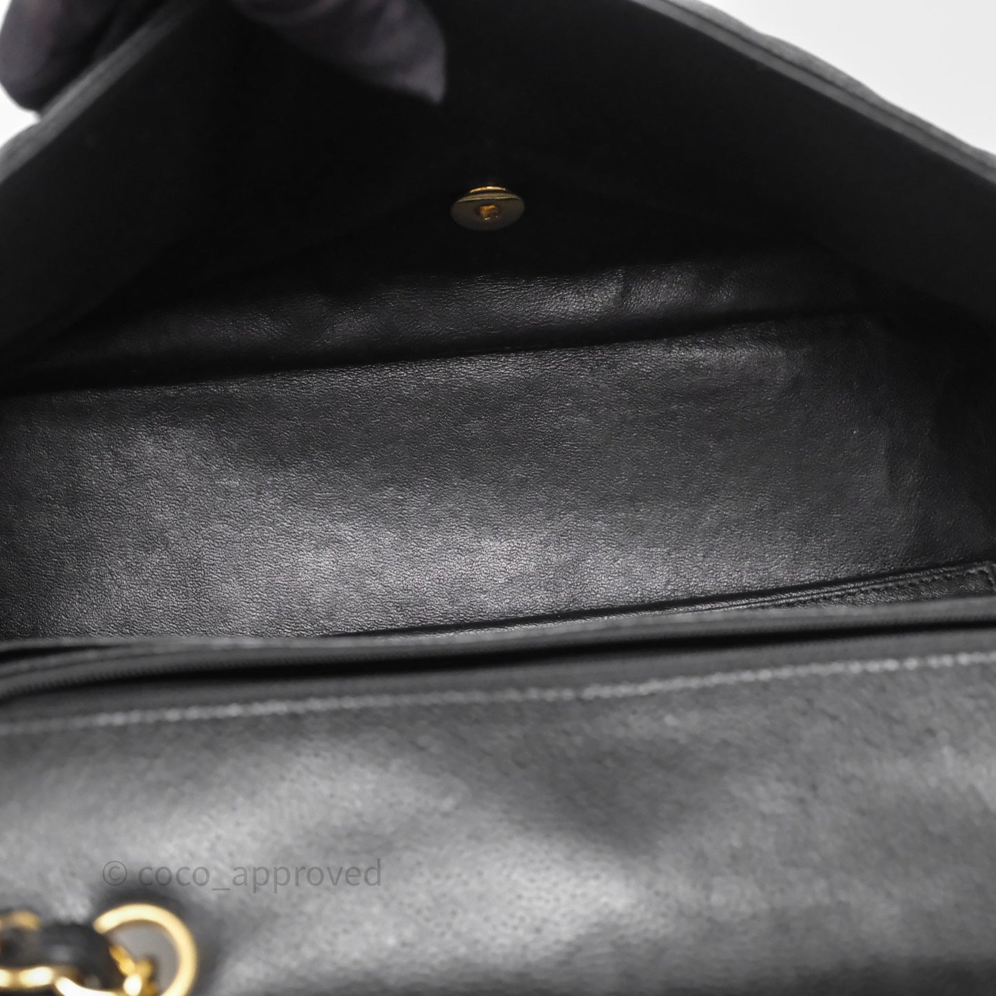 Chanel Jumbo Single Flap Black Caviar Gold Hardware⁣⁣