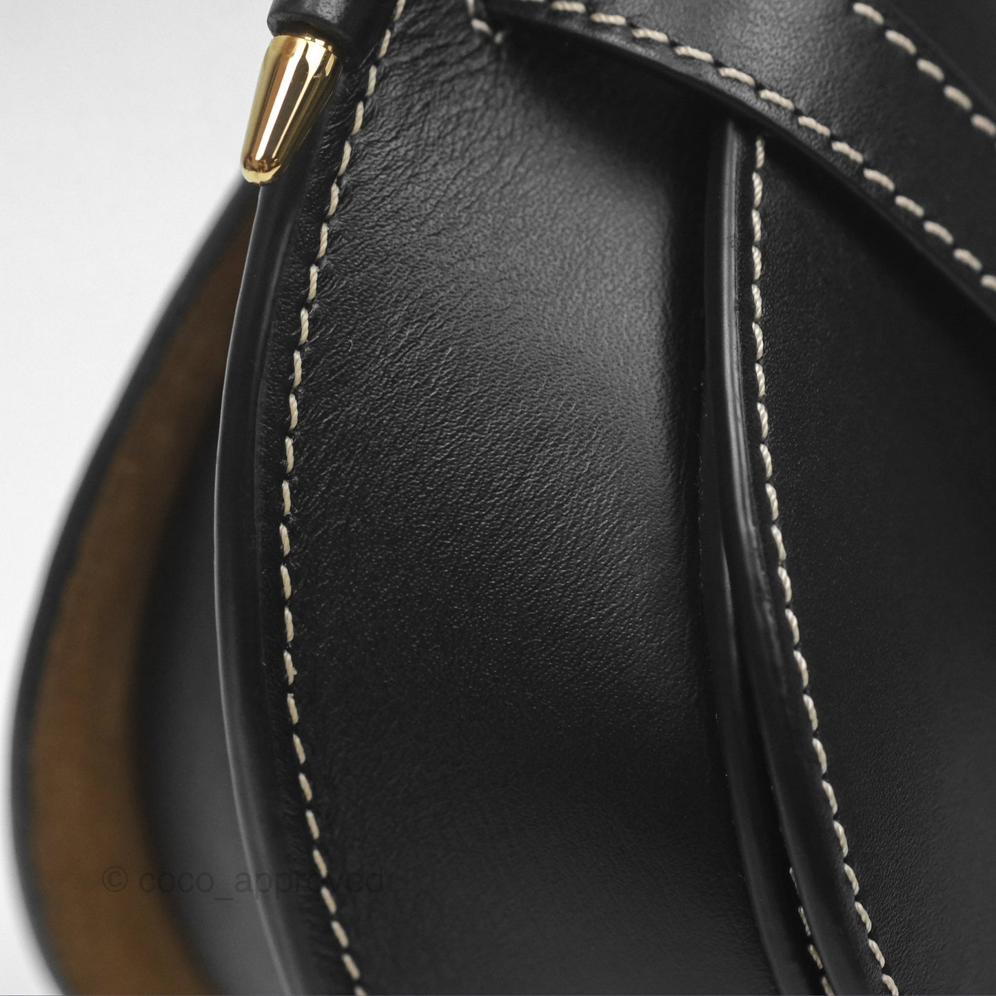 Loewe Mini Gate Belt Bag in Soft Calfskin Black