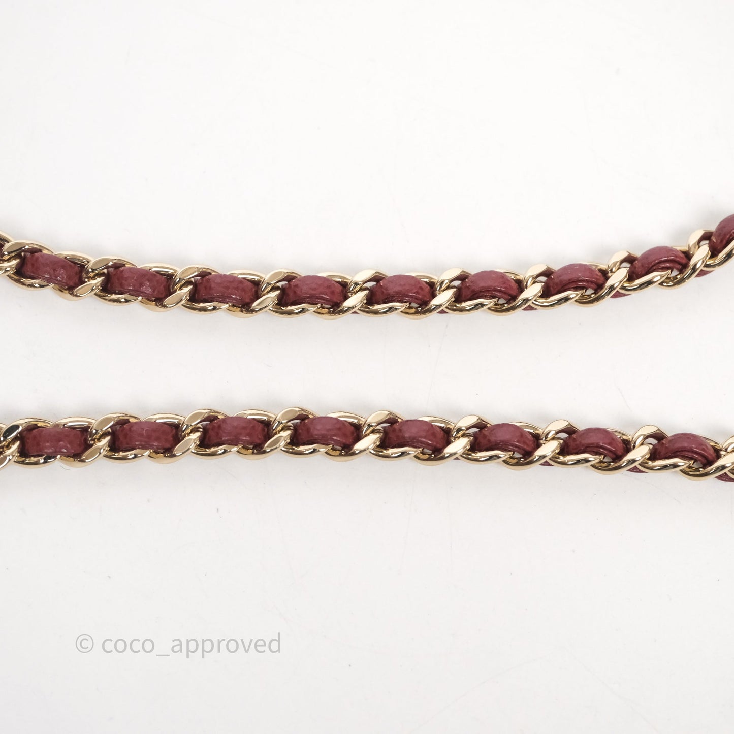 Chanel Small Coco Handle Quilted Red Burgundy Caviar Gold Hardware