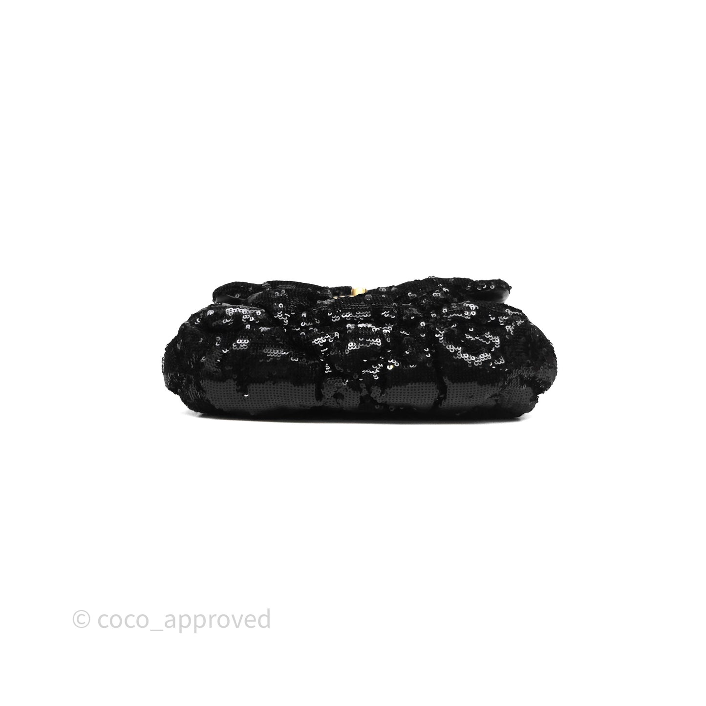 Chanel 19 Small Sequin Black Mixed Hardware