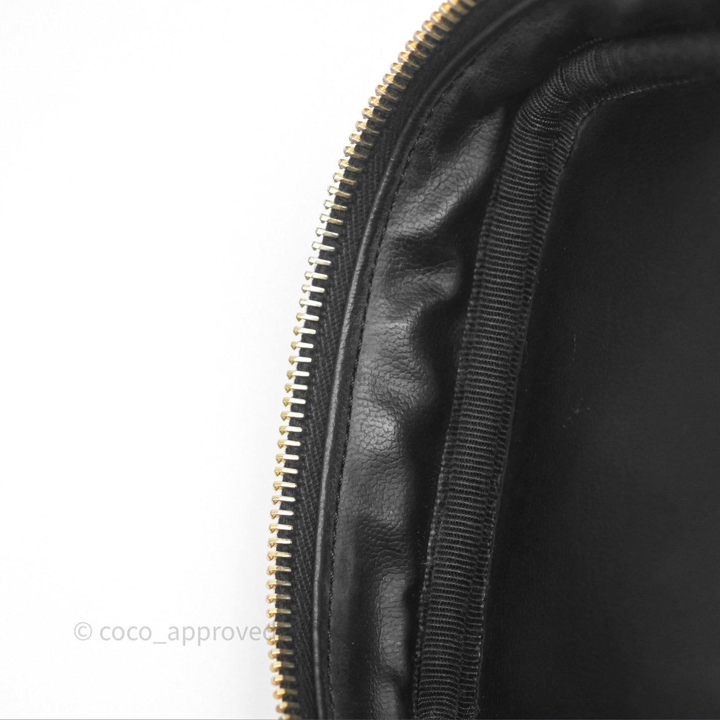 Chanel Vintage Vanity Case Black Caviar Gold Hardware