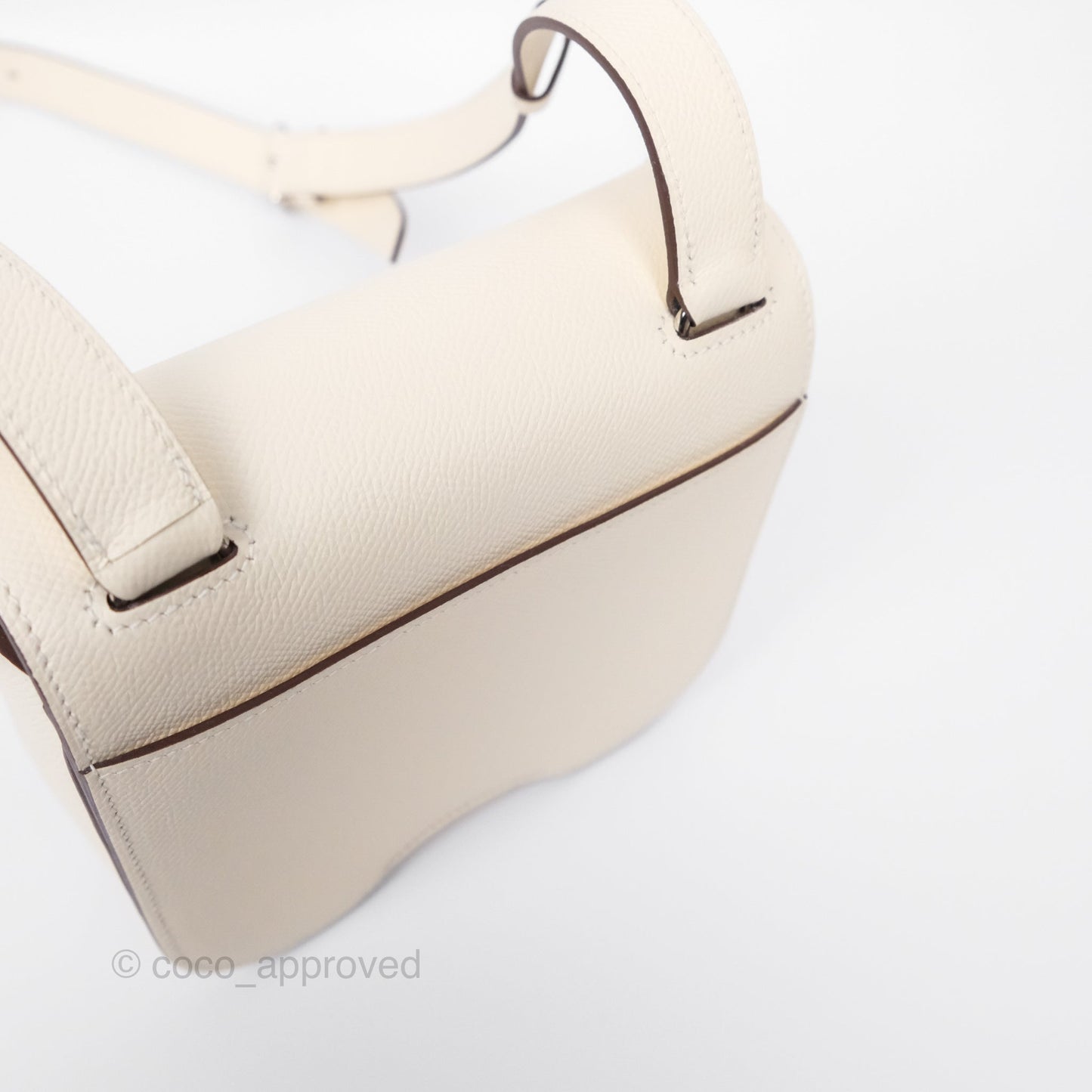 Hermès Della Cavalleria Mini Bag Nata I2 Epsom Palladium Hardware