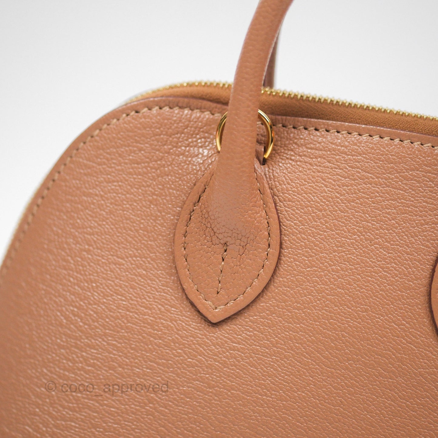 Hermès Bolide Mini 1923 Quebracho 2J Chevre Mysore Gold Hardware