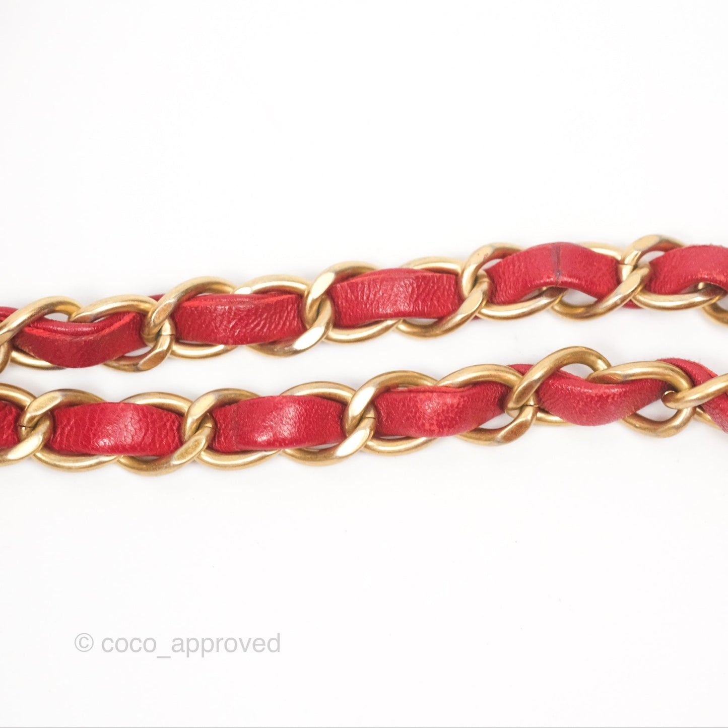 Chanel Tote Bag Red Lambskin Aged Gold Hardware