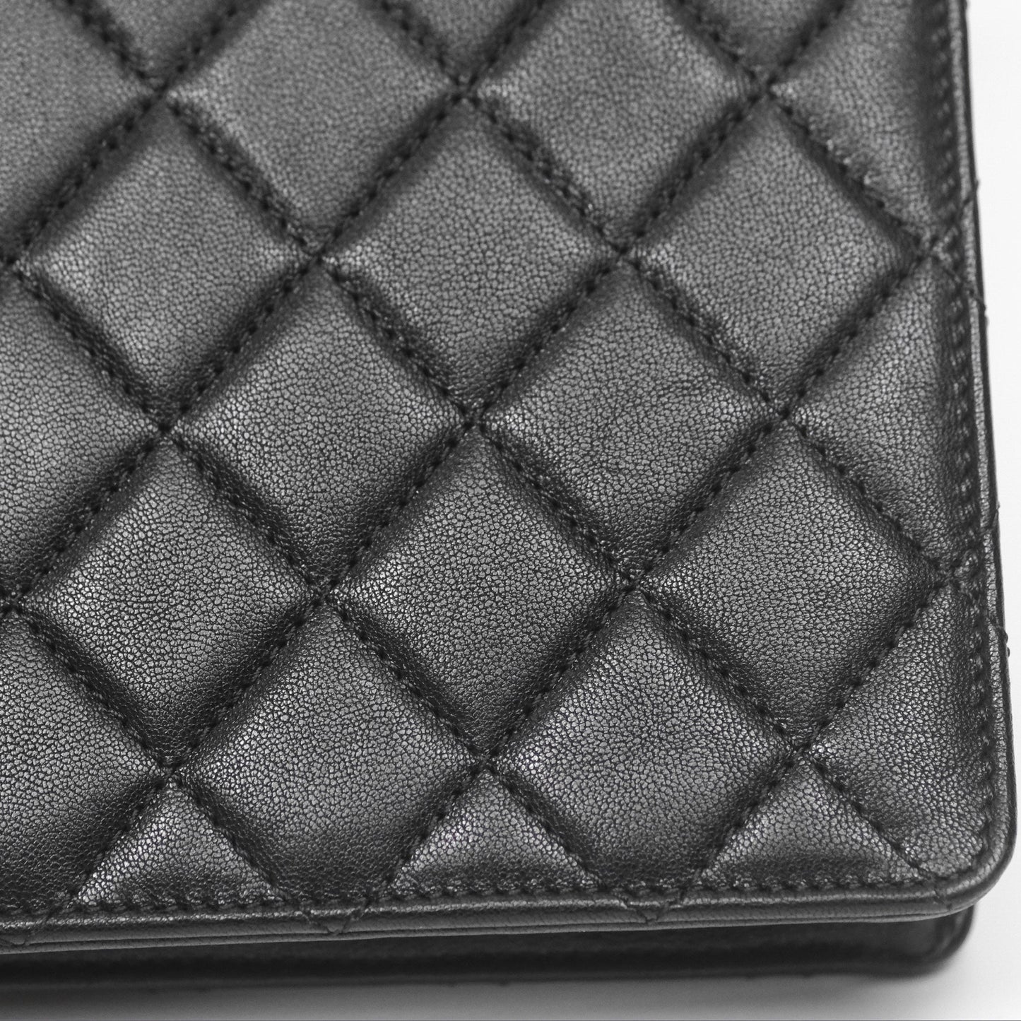 Chanel Small Chic Pearls Flap Quilted Black Goatskin Aged Gold Hardware