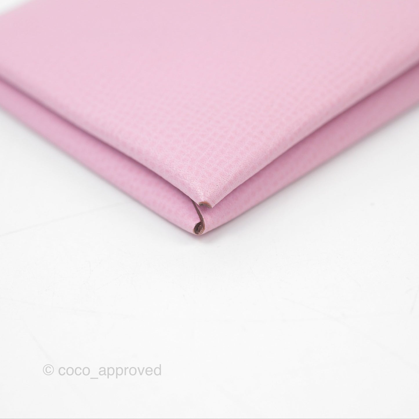 Hermès Calvi Card Holder Mauve Sylvestre Epsom
