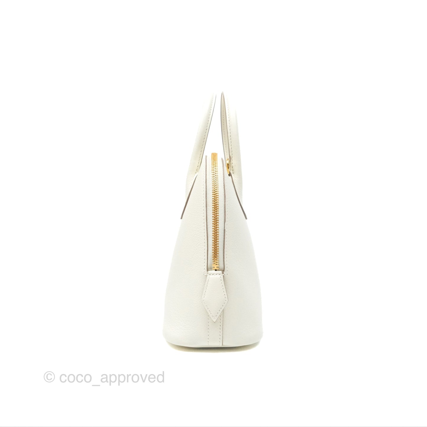 Hermès Bolide 1923 25 Mushroom 0T/Biscuit 48 Evercolor Gold Hardware