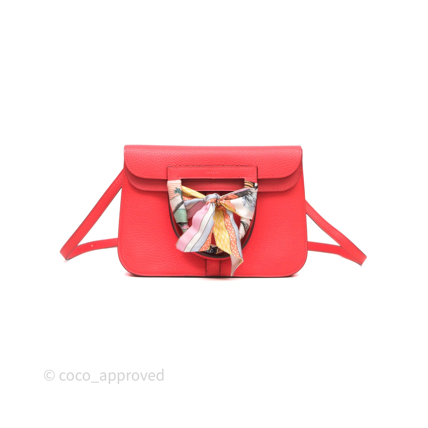 Hermès Halzan 25 Taurillon Cleme Rose Texas 0E Clemence Palladium Hardware