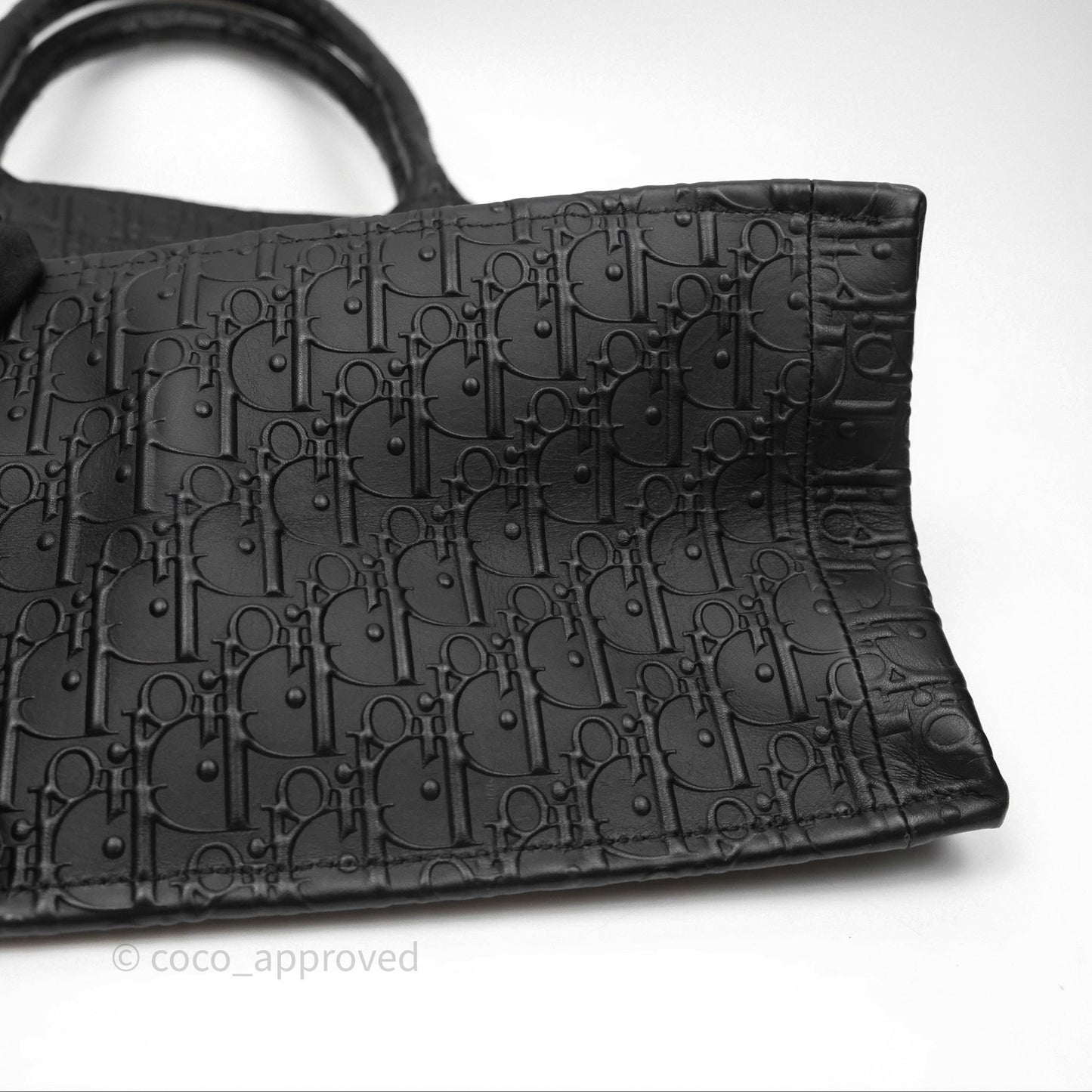 Christian Dior Medium Book Tote Black Calfskin