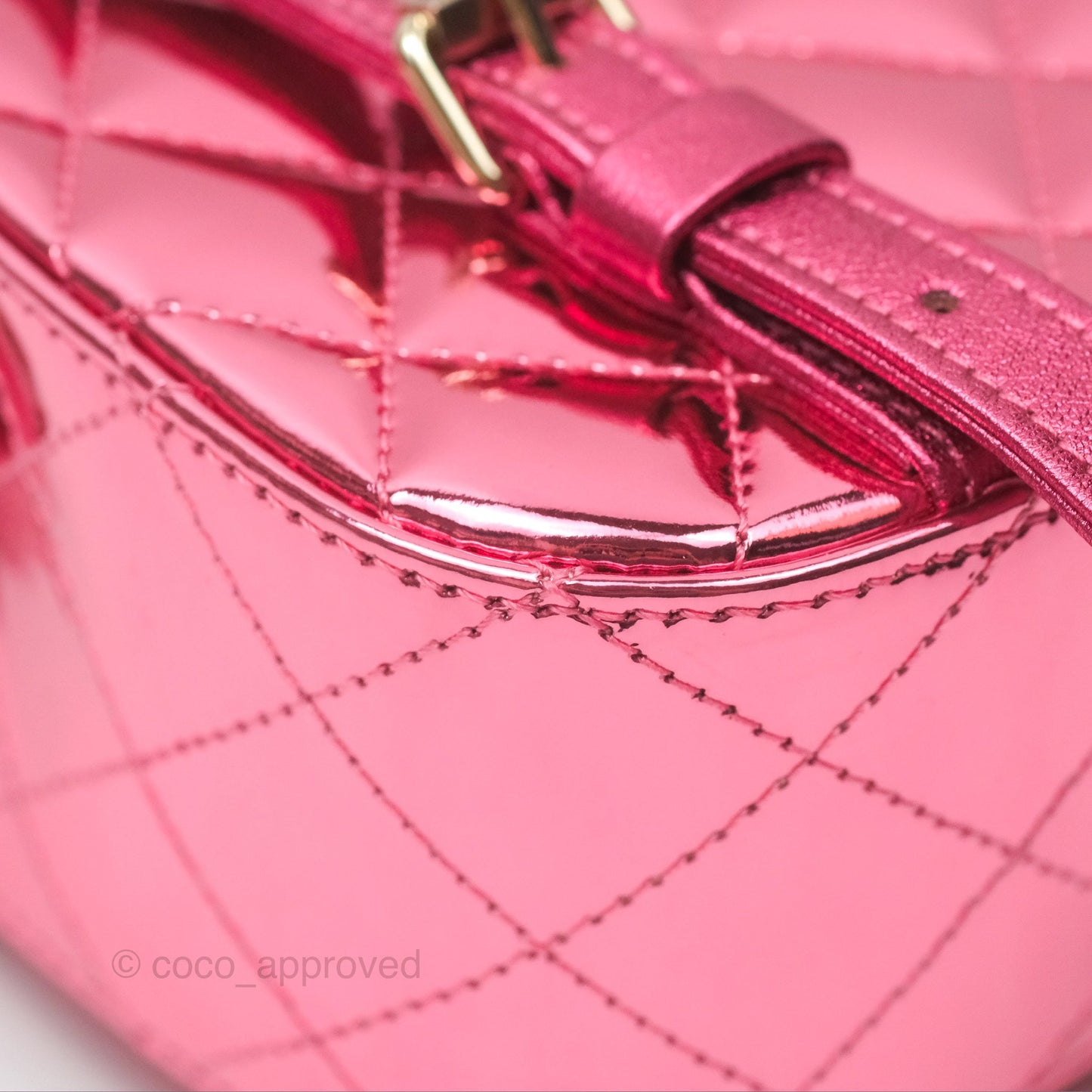 Chanel Small Flap Star Backpack Metallic Pink Mirror Calfskin Gold Hardware 24C