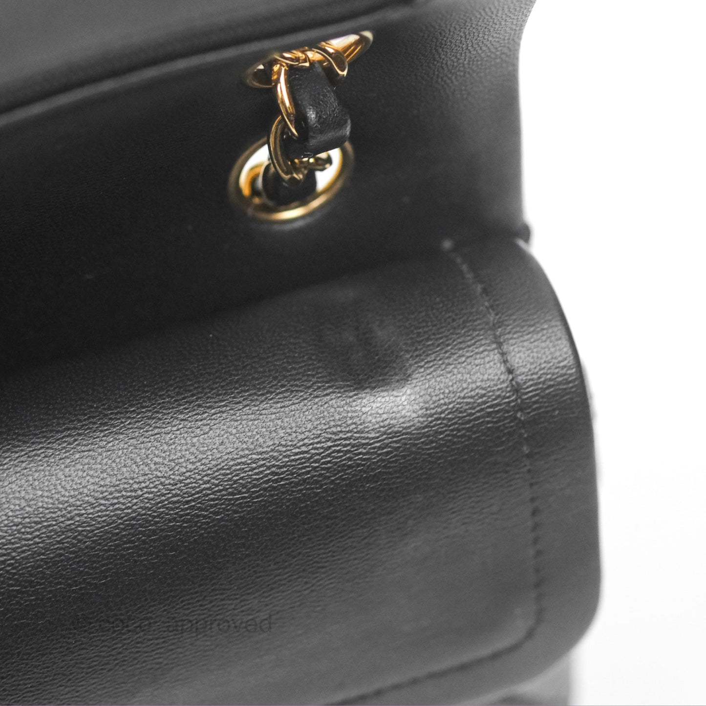Chanel Small Classic Quilted Flap Black Lambskin Gold Hardware
