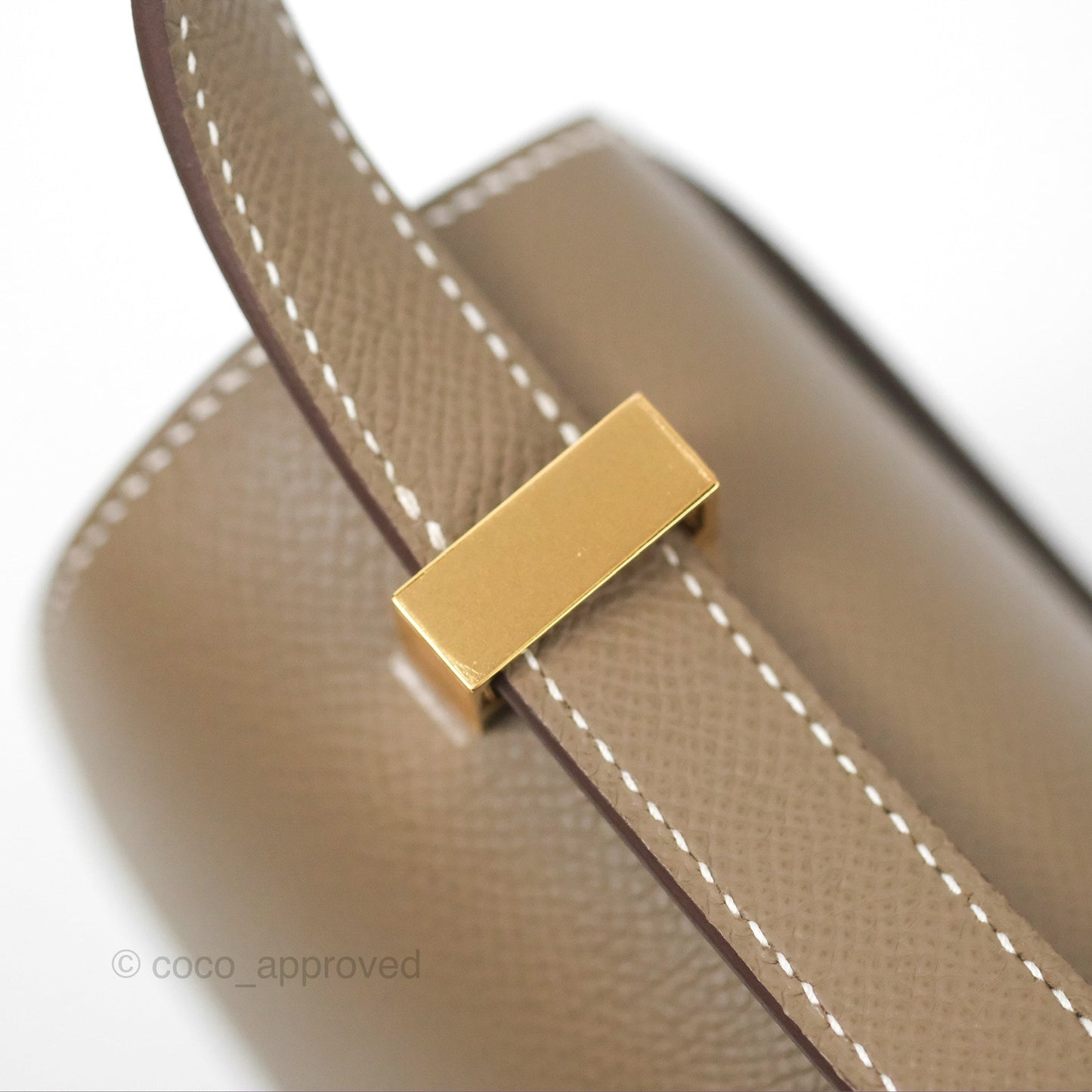 Hermès Constance 24 with Mirror Etoupe Epsom Gold Hardware