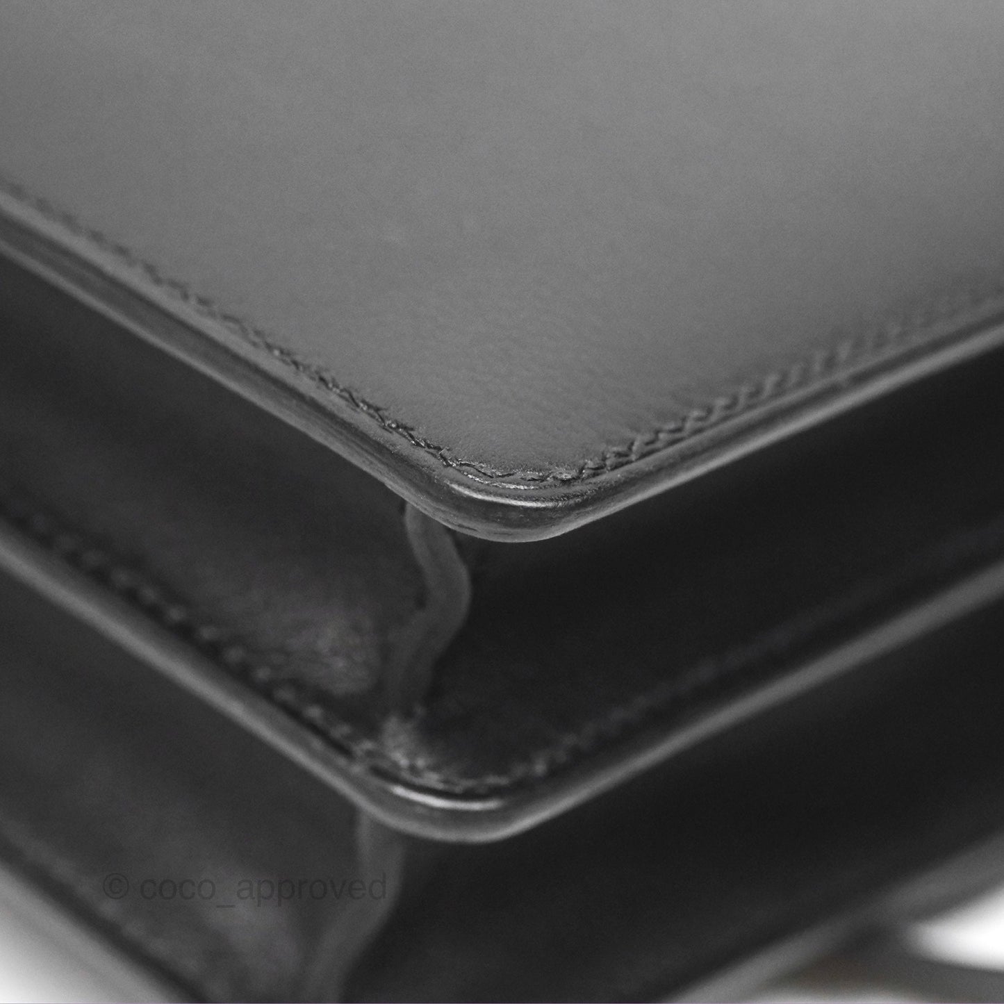 Hermès Roulis Mini 18 Black Noir 89 Veau Evergrain Permabrass Hardware