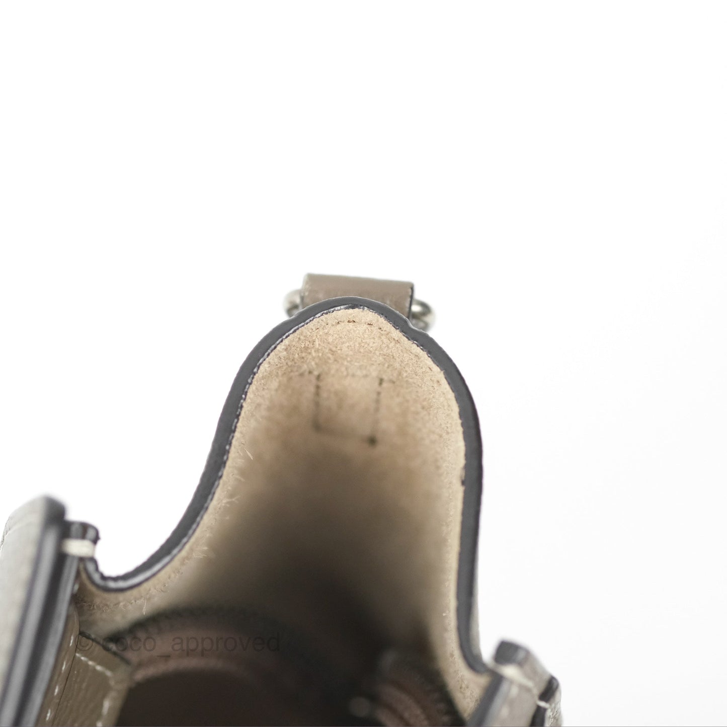 Celine Nano Luggage in Souris Drummed Calfskin