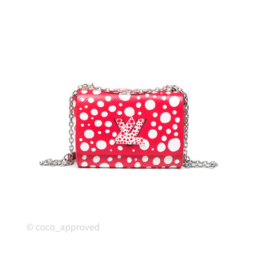 Louis Vuitton x Yayoi Kusama Twist MM Red/ White Epi Silver Hardware