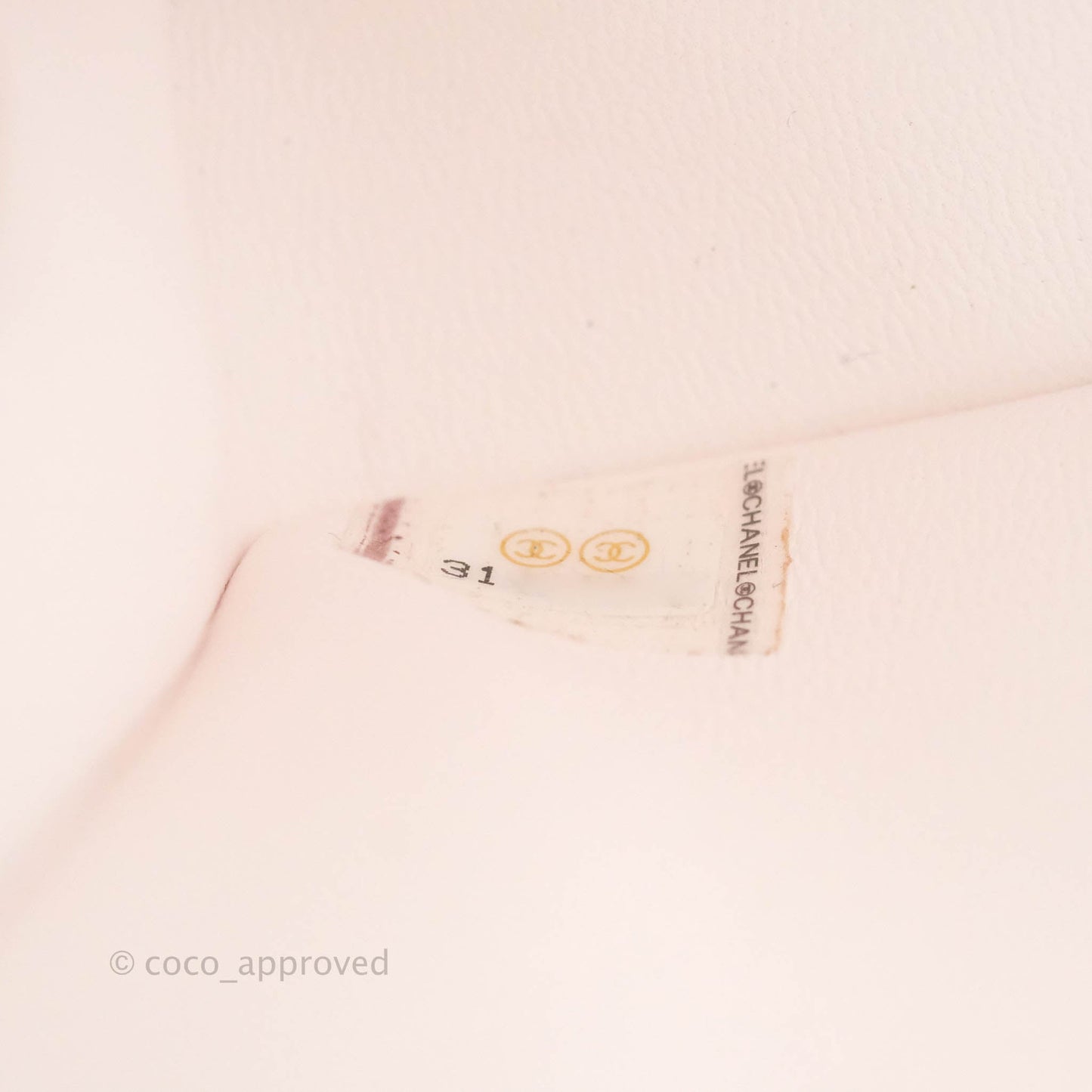 Chanel Small With Chain (O-purse-vanity With Chain) White