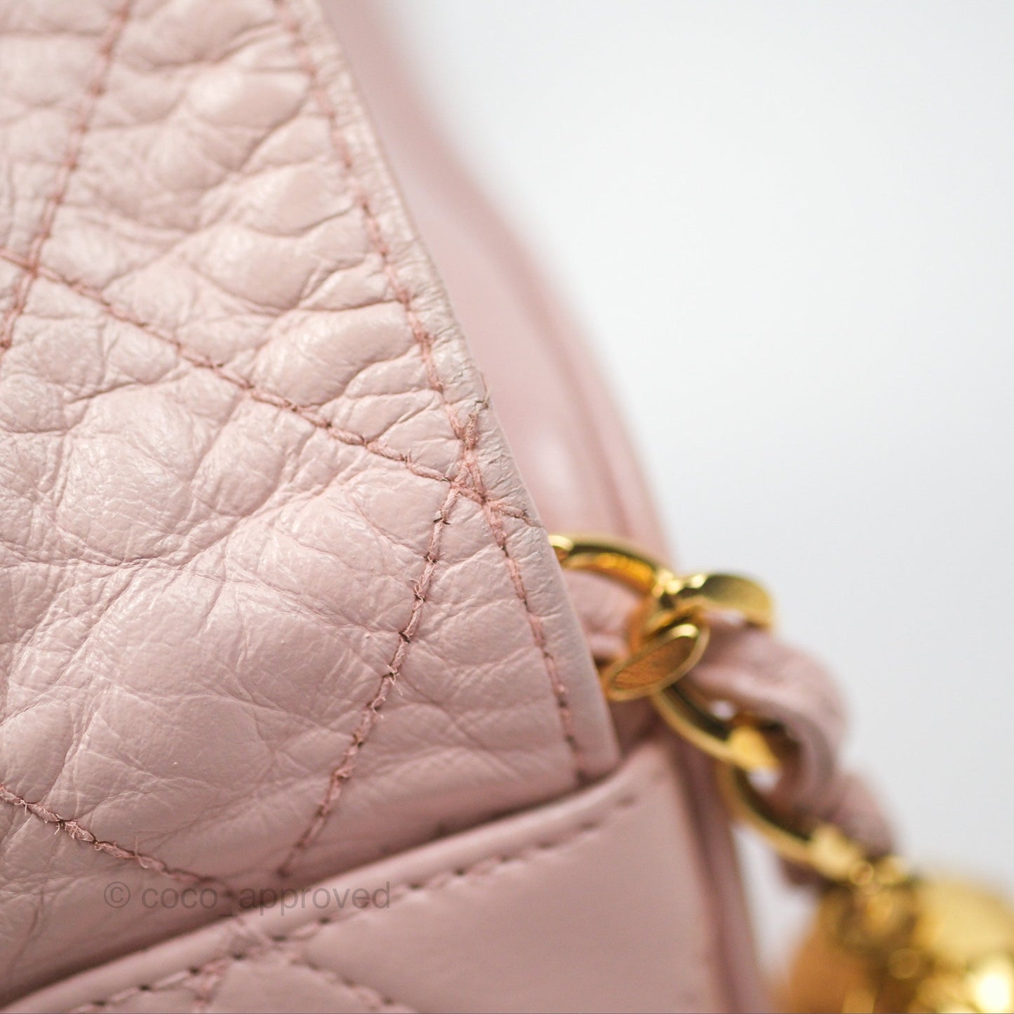 Chanel Vintage Camera Bag Pink Lambskin Gold Hardware