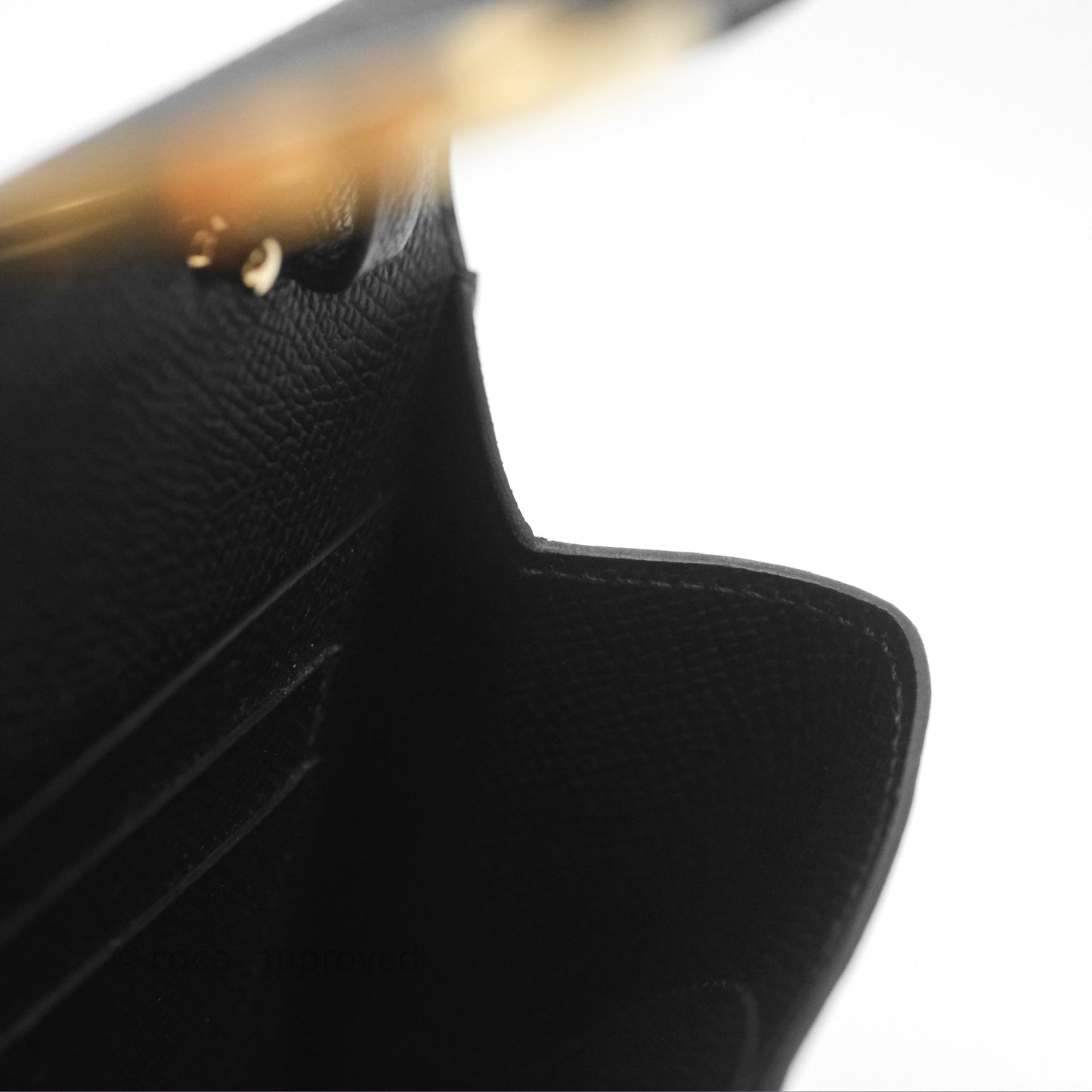 Hermès Maillon To Go Epsom Noir 89 Gold Hardware