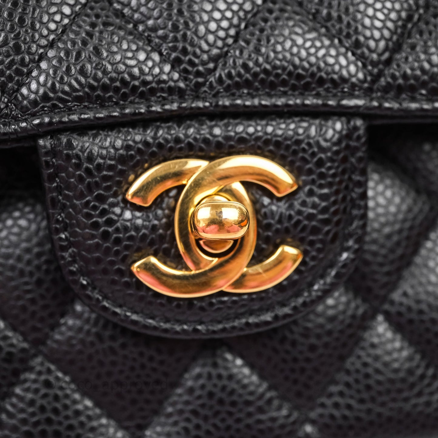 Chanel Small S/M Classic Flap Quilted Black Caviar Gold Hardware