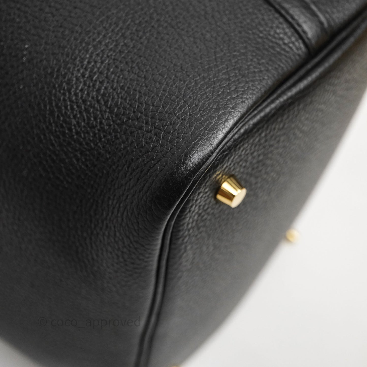 Hermès Picotin 22 Black Noir 89 Clemence Gold Hardware