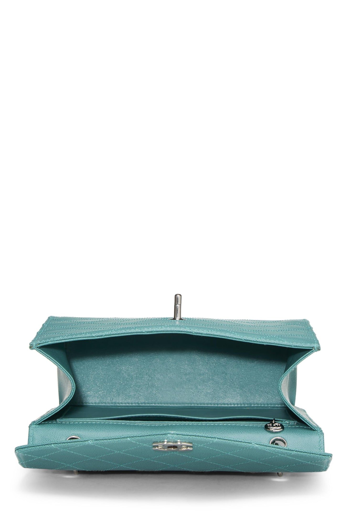 Chanel,  Green Caviar Envelope Flap Bag, Green