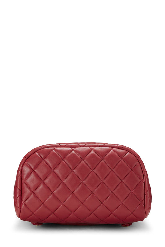 Chanel,  Red Quilted Lambskin Urban Spirit Backpack Small, Red