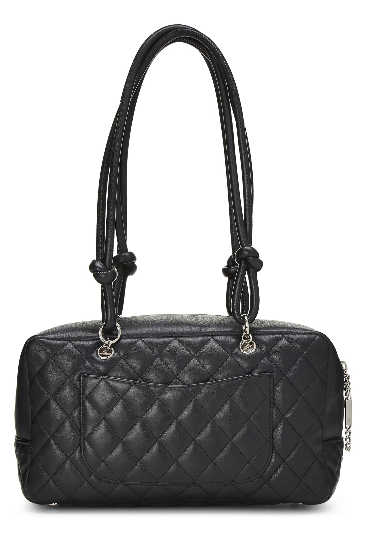 Chanel,  Black Calfskin Cambon Ligne Bowler, Black