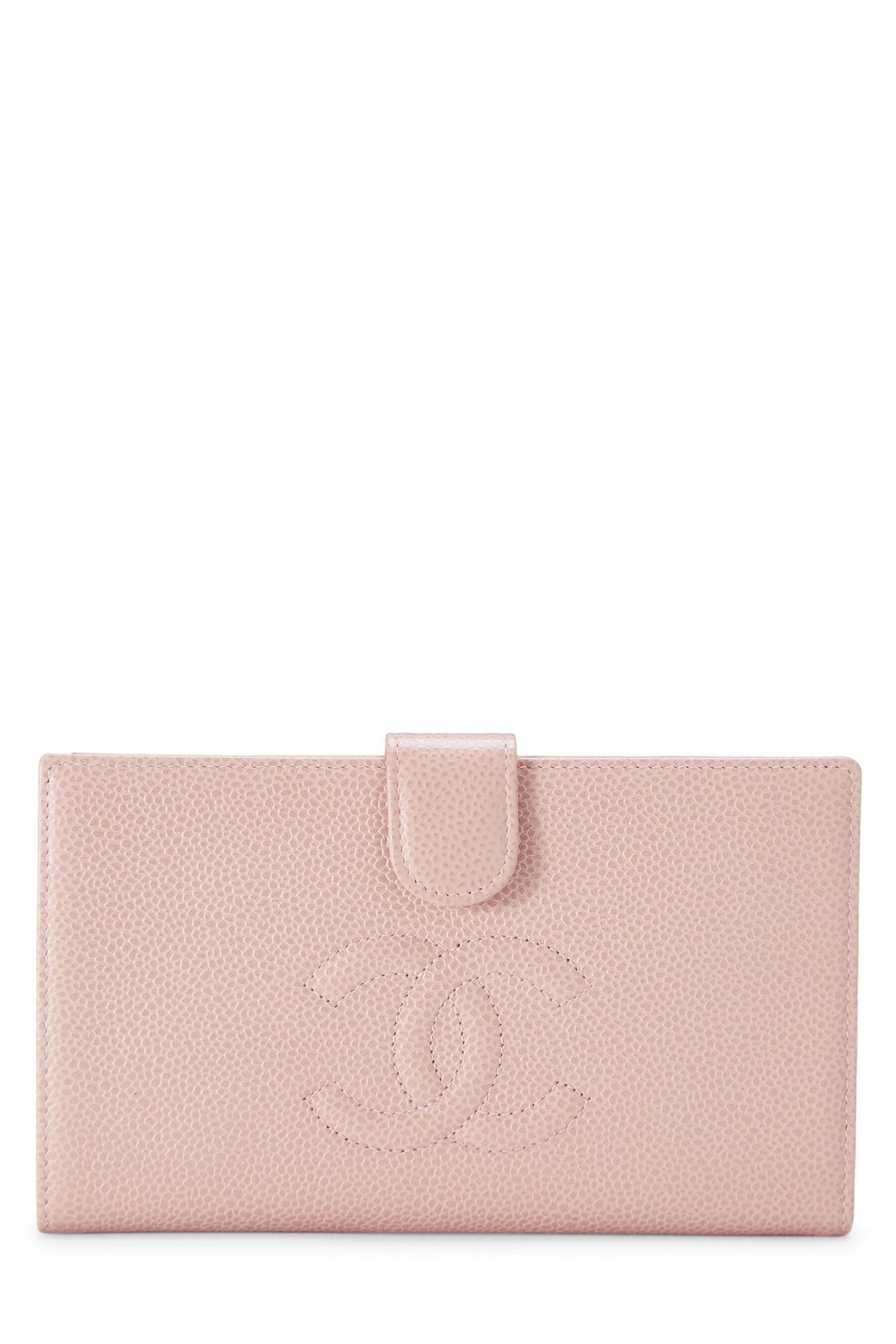 Chanel,  Pink Caviar Timeless 'CC' Long Wallet, Pink