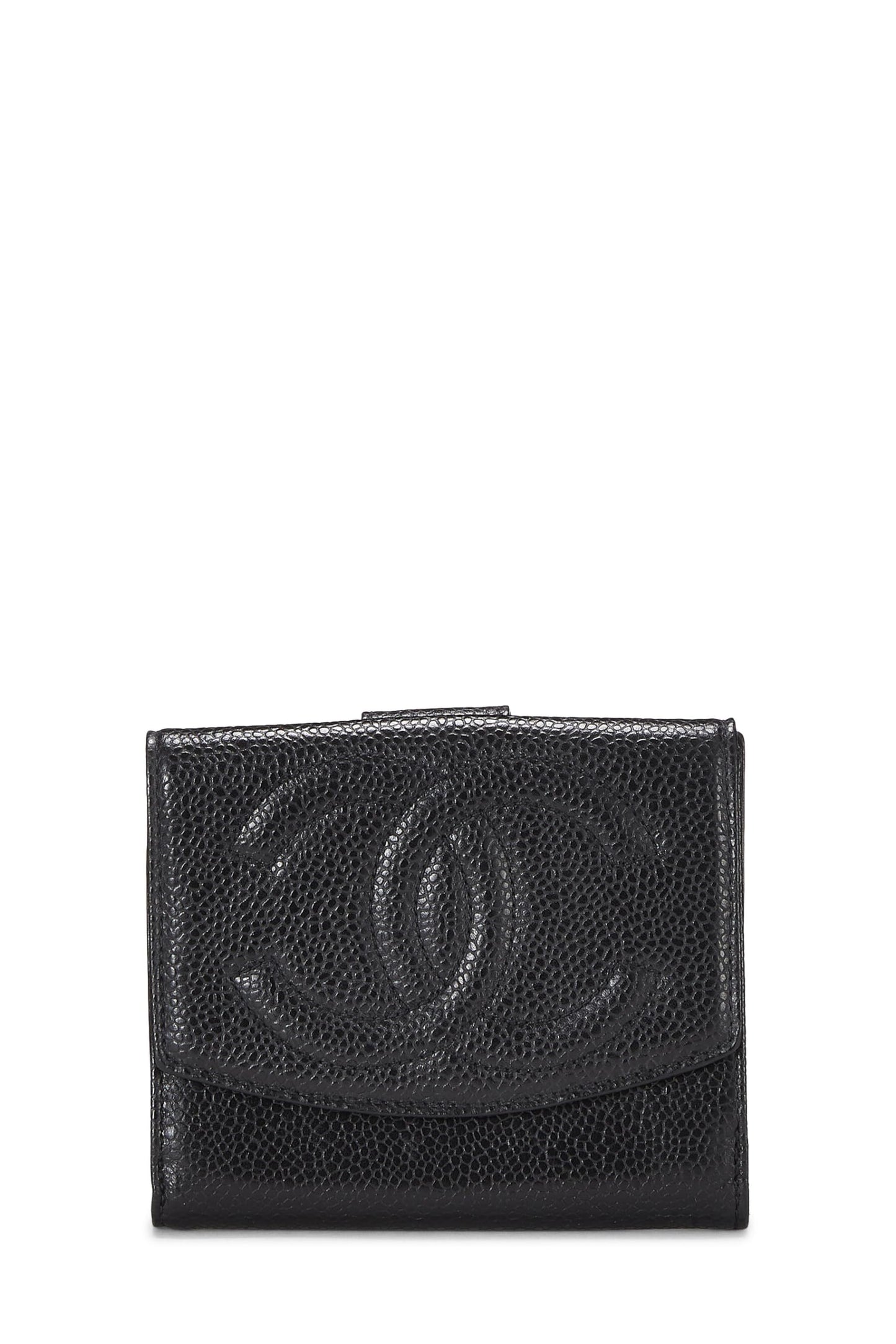 Chanel,  Black Lambskin Timeless 'CC' Wallet, Black