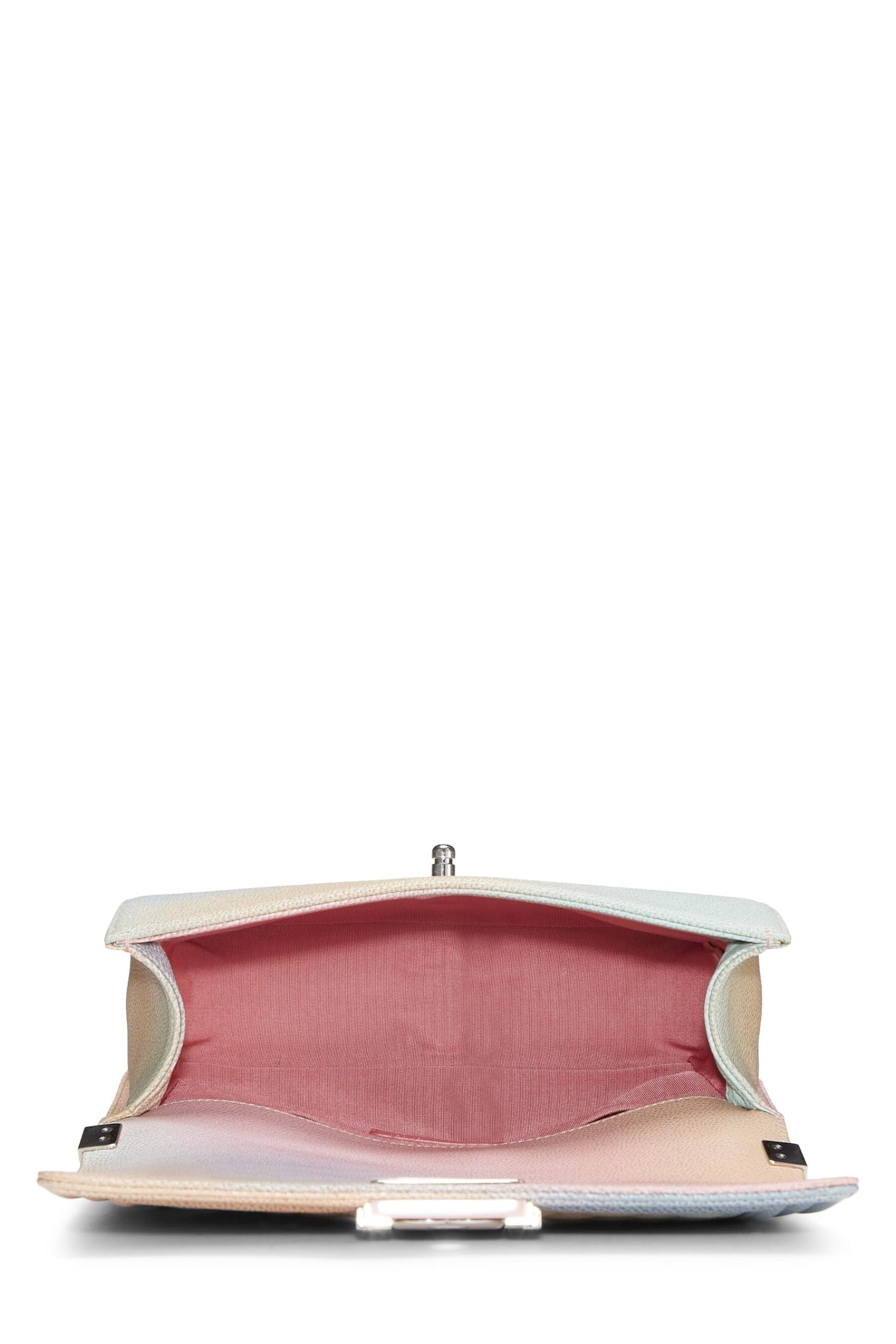 Chanel,  Rainbow Quilted Caviar Boy Bag Medium, Pink