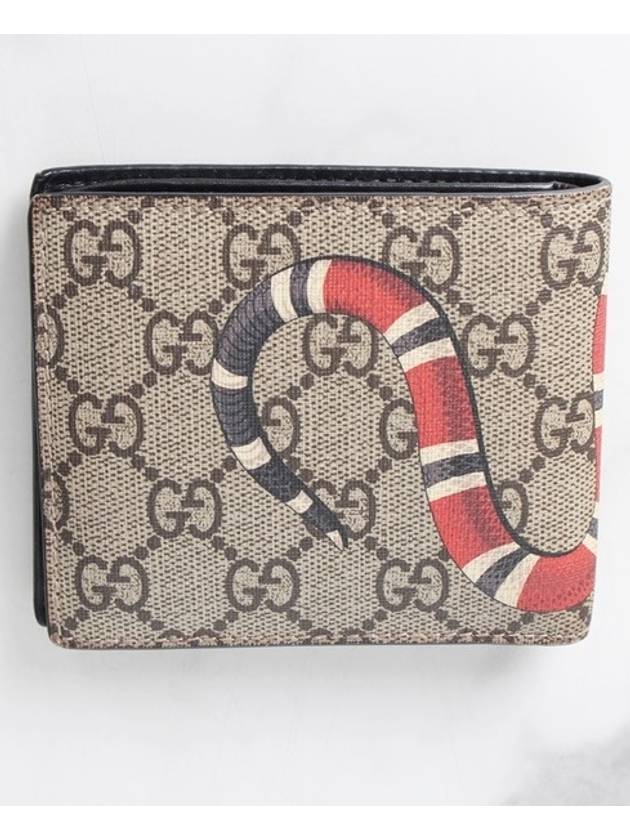 Luxury Gucci Trending 2025 Snake half wallet beige