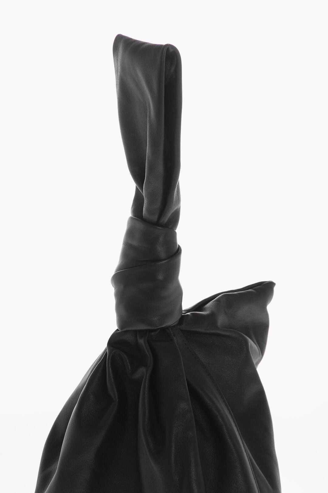 Luxury Bottega Veneta Leather Twist Handbag With Knot Detail