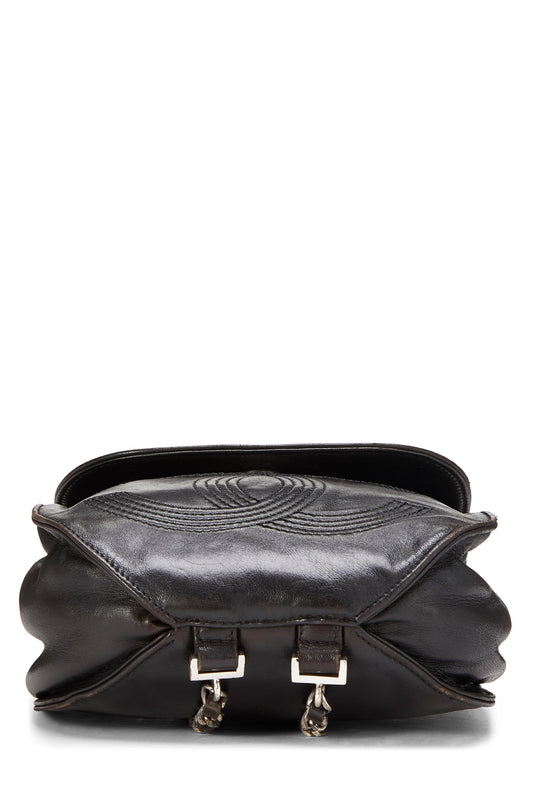 Chanel,  Black Lambskin 'CC' Backpack, Black