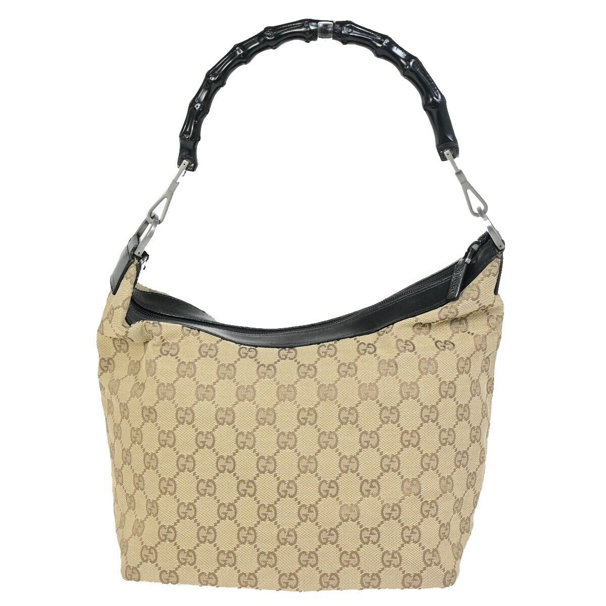Luxury Gucci Trending 2025 Bamboo  Canvas Shoulder Bag