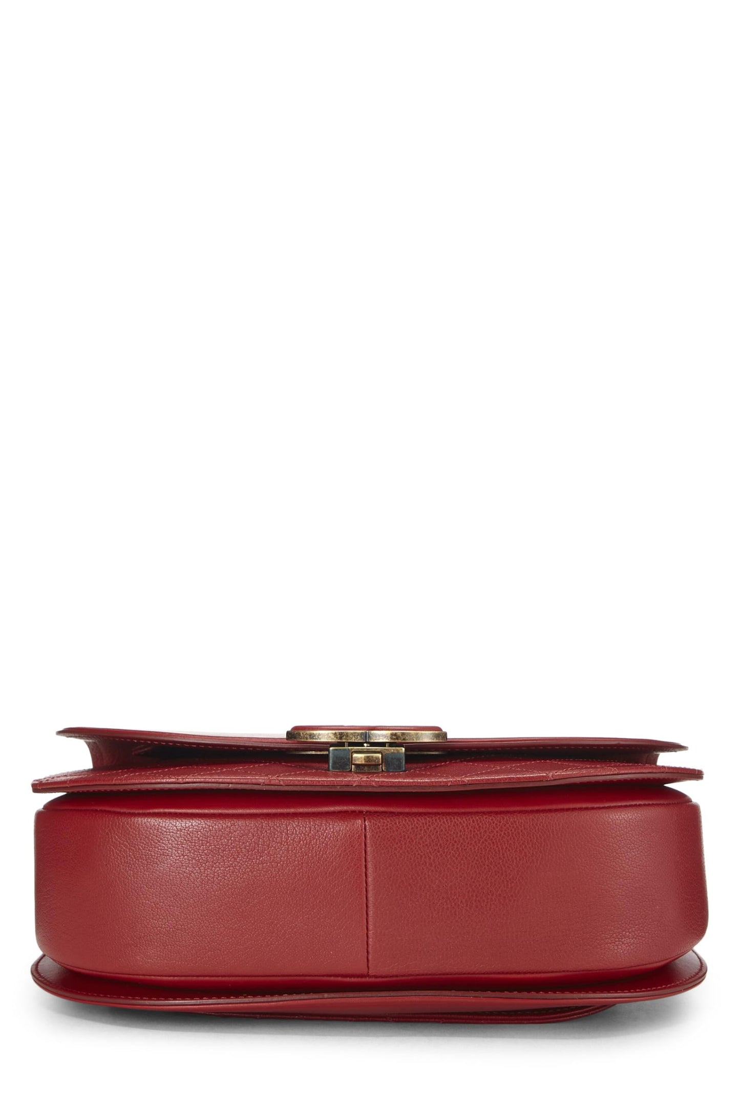 Chanel,  Red Calfskin Coco Curve Flap Medium, Red