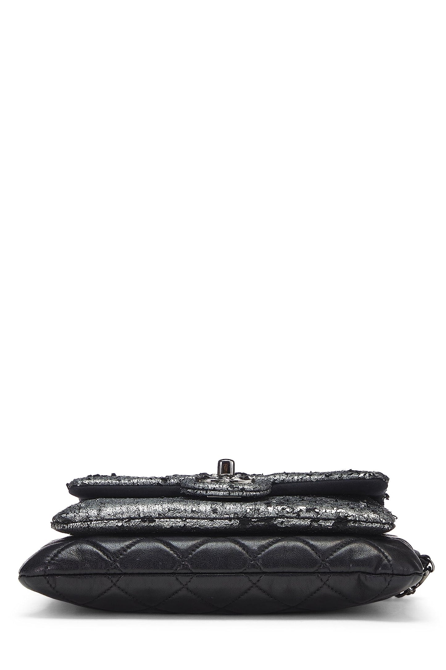 Chanel,  Silver Metallic Lambskin Mineral Nights Evening Bag, Multi
