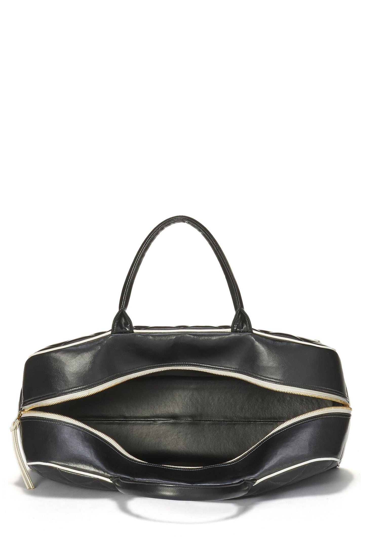 Chanel  Black Quilted Calfskin Bowler Large, Black