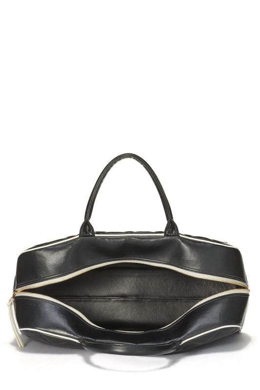 Chanel  Black Quilted Calfskin Bowler Large, Black