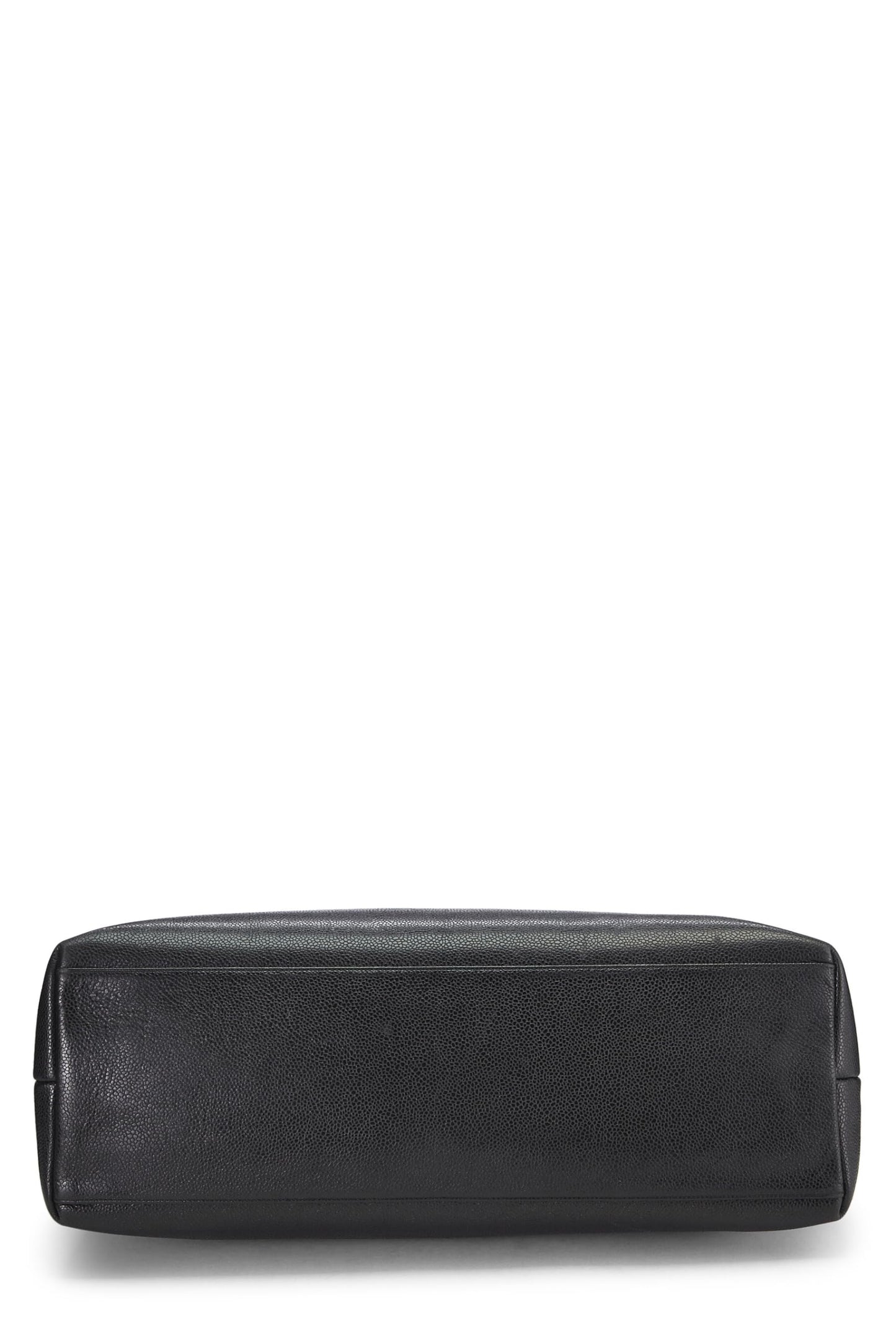 Chanel,  Black Caviar Zip Tote Large, Black