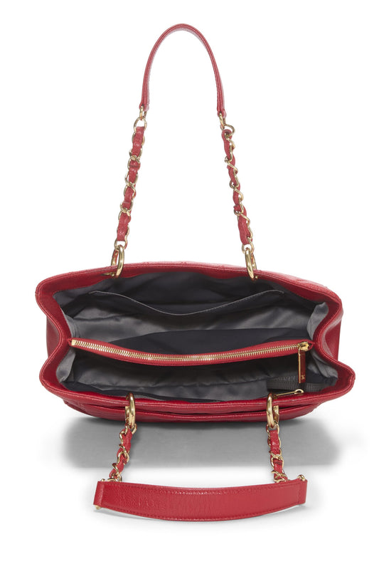 Chanel,  Red Caviar Grand Shopping Tote (GST), Red