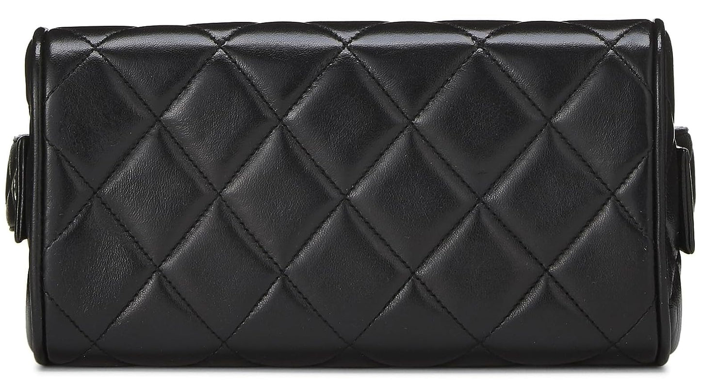 Chanel,  Black Quilted Lambskin Box Bag, Black