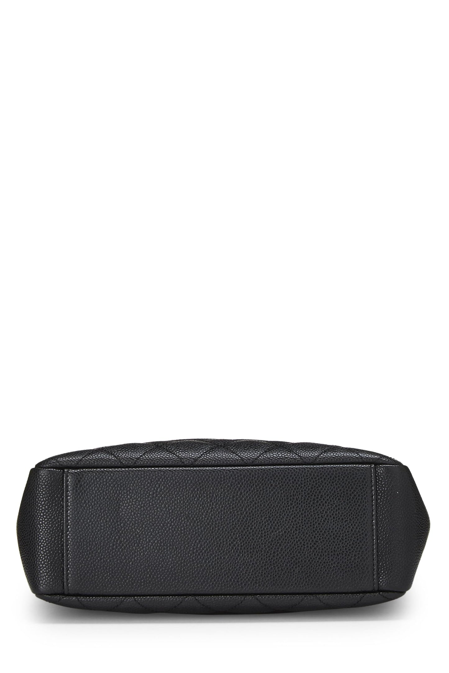 Chanel,  Black Quilted Caviar Petite Shopping Tote (PST), Black