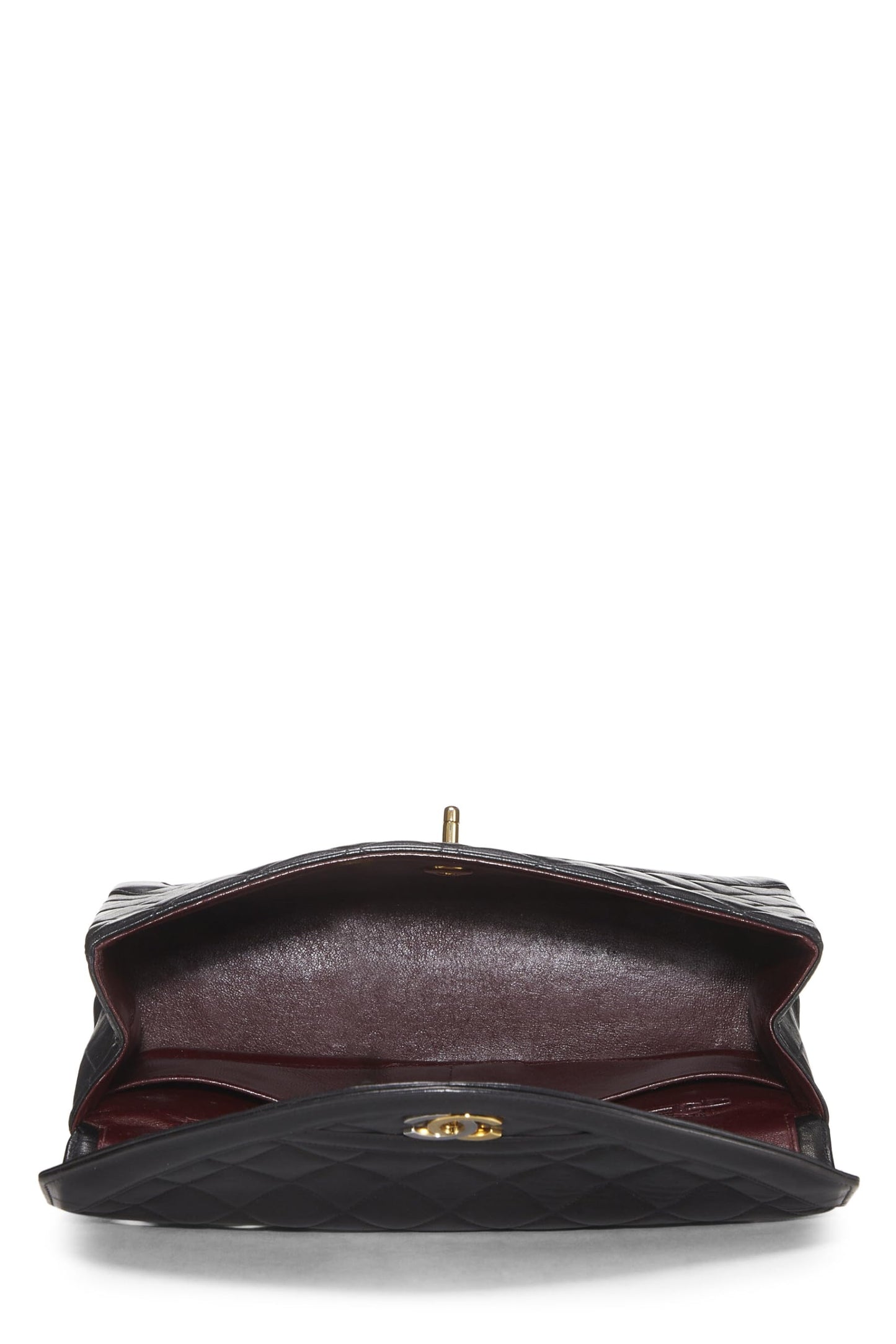 Chanel,  Black Quilted Lambskin Paris Limited Flap Medium, Black