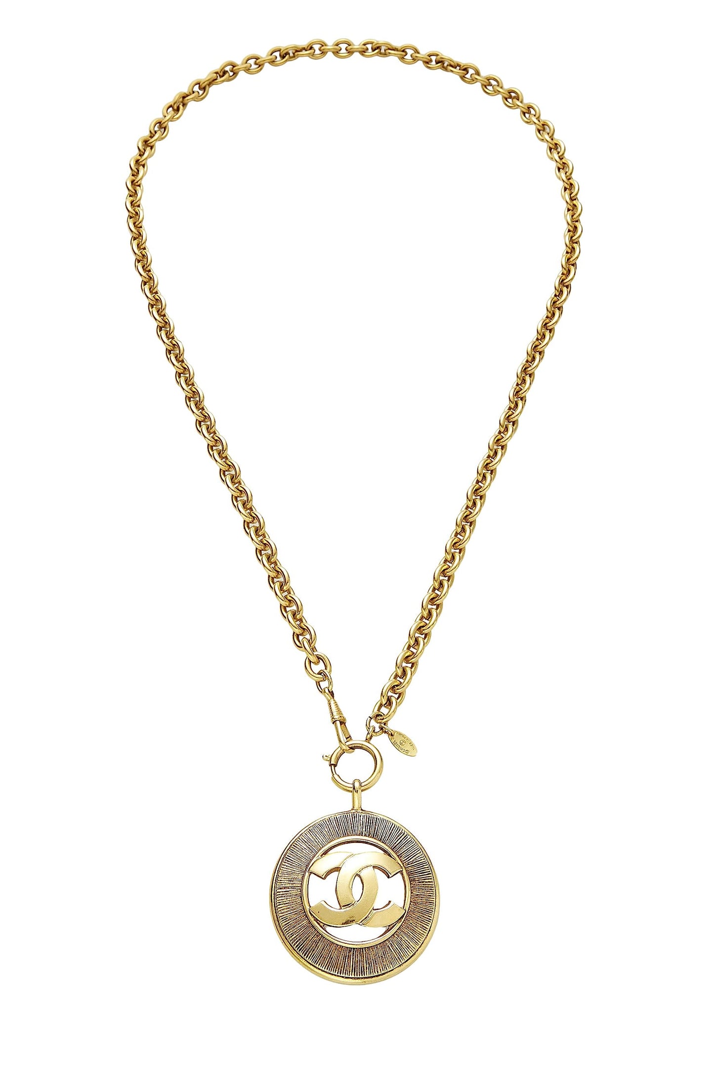 Chanel,  Gold 'CC' Sunburst Necklace Large, Gold