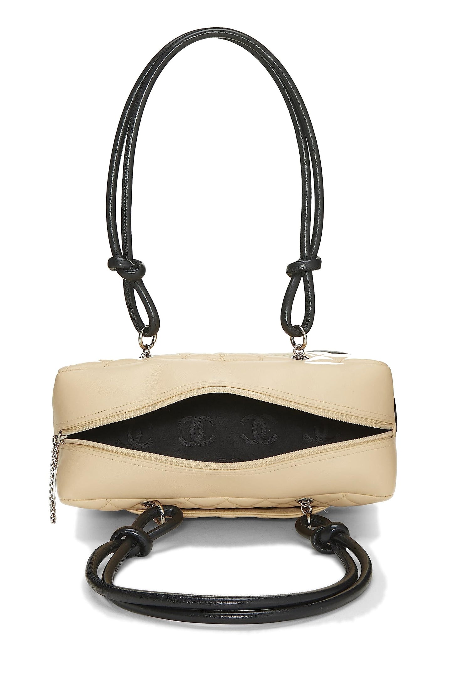Chanel,  Beige Calfskin Cambon Ligne Bowler, Beige