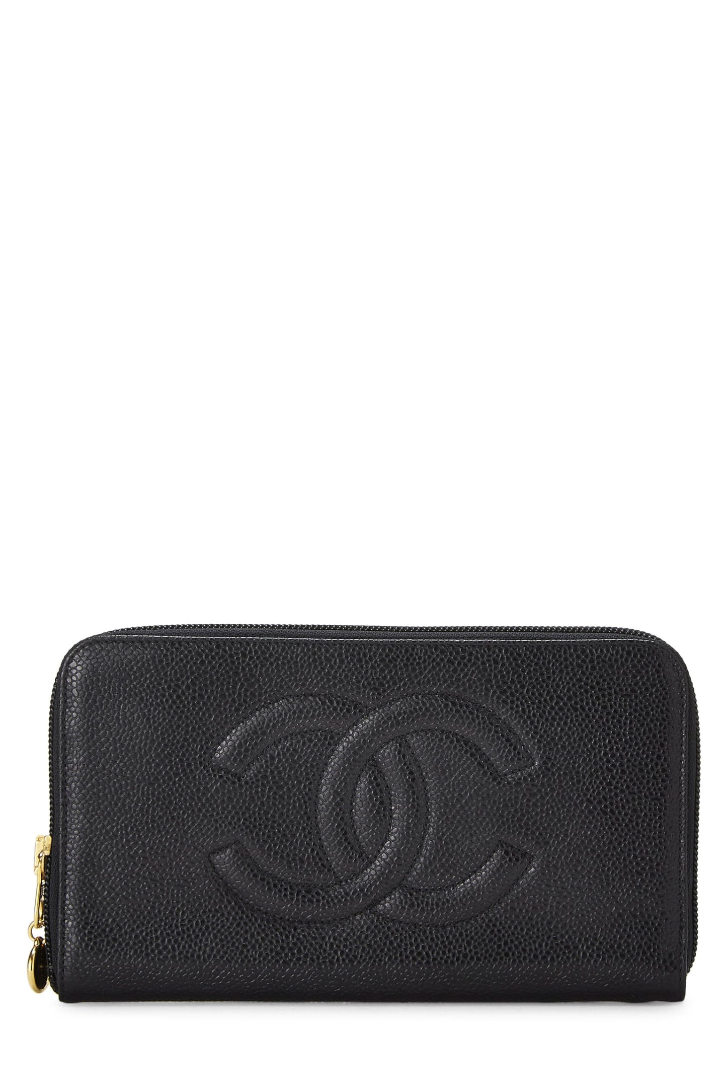 Chanel,  Black Caviar 'CC' Timeless Organzier, Black