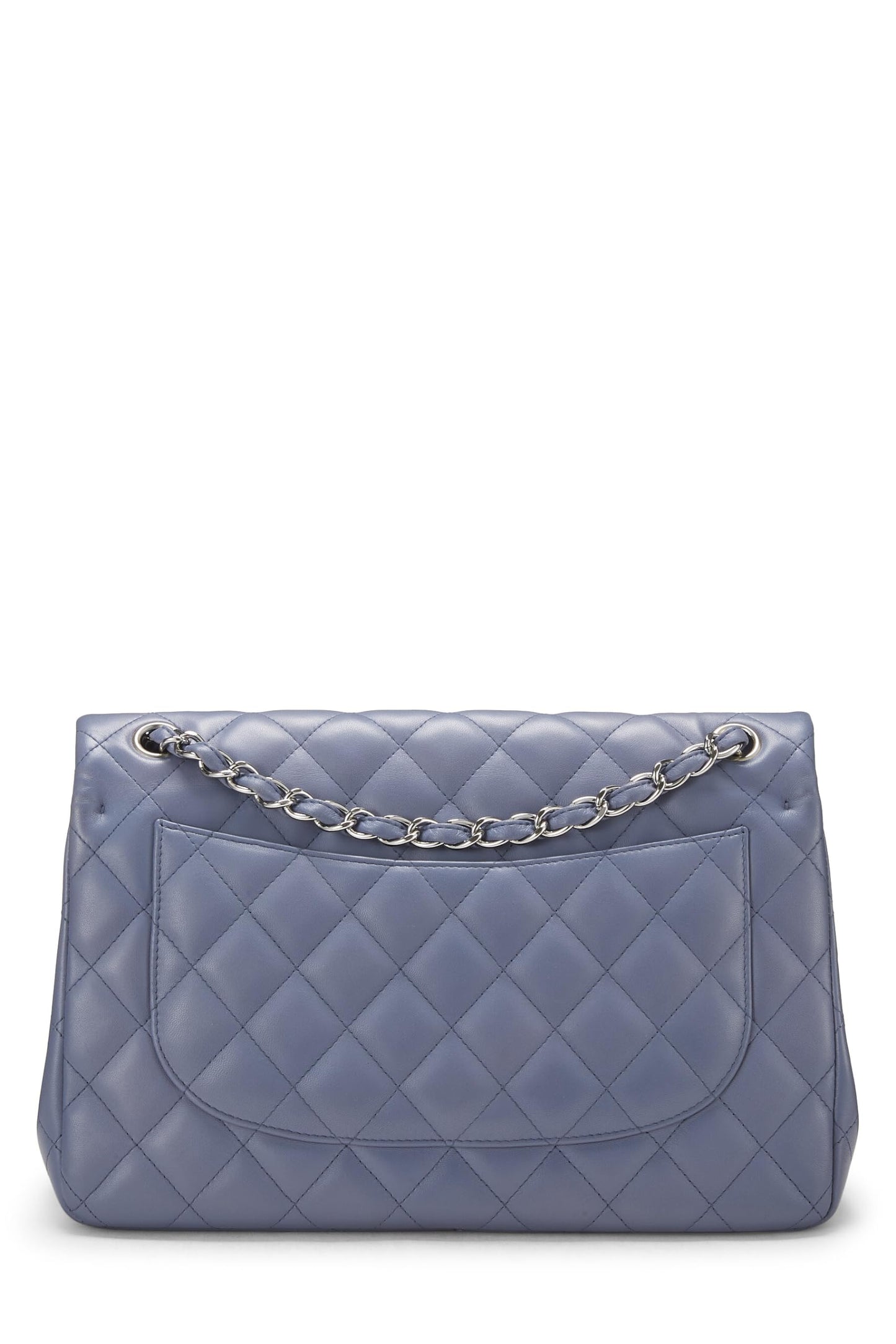 Chanel,  Purple Quilted Lambskin New Classic Double Flap Jumbo, Purple