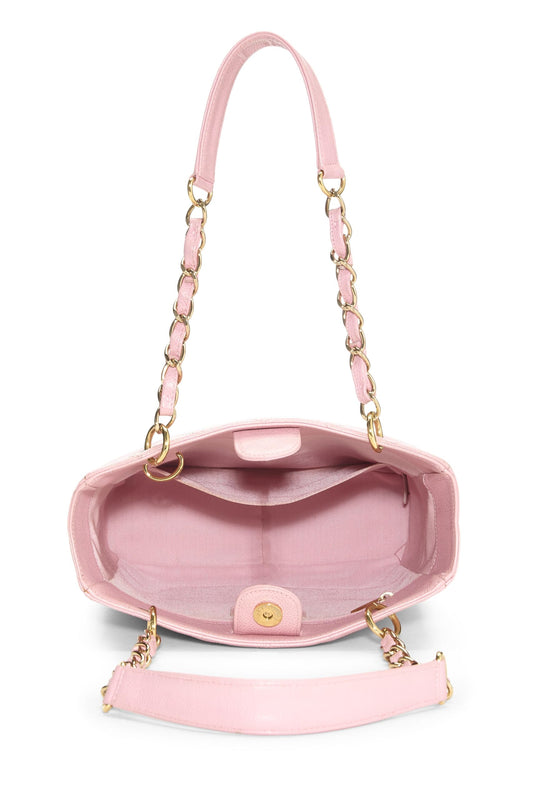 Chanel,  Pink Quilted Caviar Petite Shopping Tote (PST), Pink