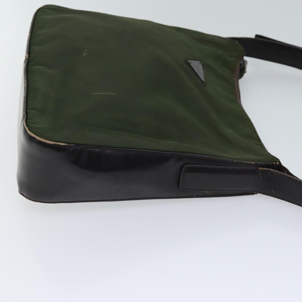 Luxury PradaShoulder Bag Nylon Khaki 72009